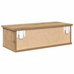 Berkfield Home Wall Cabinet Artisan Oak 60x26x18.5 cm Engineered Wood in Brown - thumbnail 6
