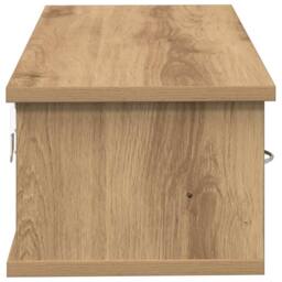 Berkfield Home Wall Cabinet Artisan Oak 60x26x18.5 cm Engineered Wood in Brown - thumbnail 5