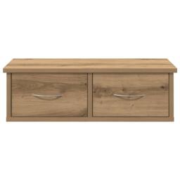 Berkfield Home Wall Cabinet Artisan Oak 60x26x18.5 cm Engineered Wood in Brown - thumbnail 4
