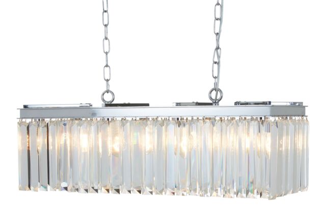 Orsina Kensington Townhouse 8 Bulbs Pendant Light in Silver - image 1