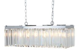 Orsina Kensington Townhouse 8 Bulbs Pendant Light in Silver - thumbnail 1