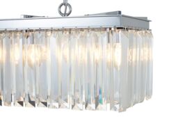 Orsina Kensington Townhouse 8 Bulbs Pendant Light in Silver - thumbnail 5
