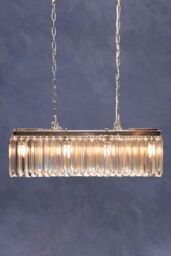 Orsina Kensington Townhouse 8 Bulbs Pendant Light in Silver - thumbnail 2