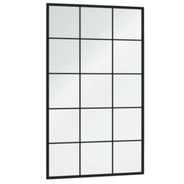 Berkfield Home Wall Mirror Black 100x60 cm Metal - image 1