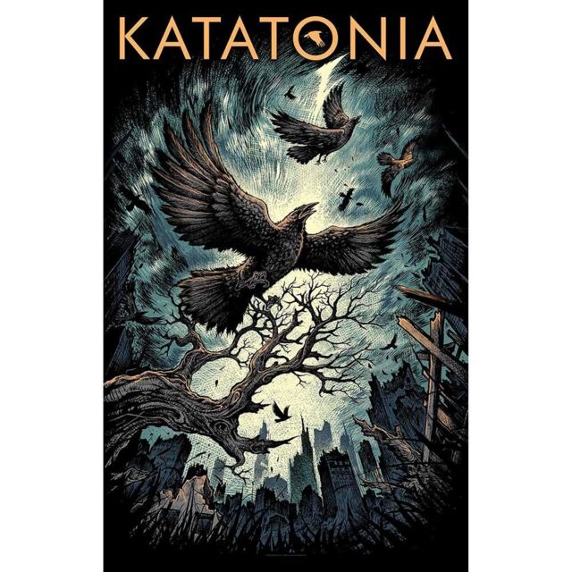 Katatonia Uncover The Skies Textile Poster in Grey - image 1