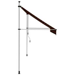 Berkfield Home Manual Retractable Awning 300 cm Orange & Brown - thumbnail 1