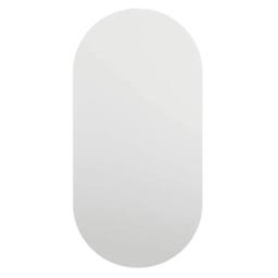 Berkfield Home Mirror with LED Lights 60x30 cm Glass Oval in Silver - thumbnail 5