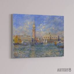 "Artery8 Renoir Venice The Doges Palace 1881 Canvas Wall Art Print - Size: W24"" x H32""" - thumbnail 2