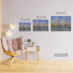 "Artery8 Renoir Venice The Doges Palace 1881 Canvas Wall Art Print - Size: W24"" x H32""" - thumbnail 4