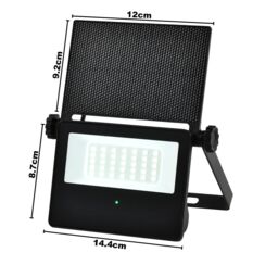 Harper Living Solar Security Outdoor LED Floodlight w/ Motion Sensor, Weatherproof IP65, 6500k, 860 Lumens, 2000 mAH Lion Battery Solar Powered - thumbnail 4