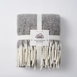 Allure Bath Fashions Aisling Super Soft Faux Fur Tasselled Sofa Throw Blanket in Dark Grey - Size: 130 cm x 170 cm - thumbnail 6