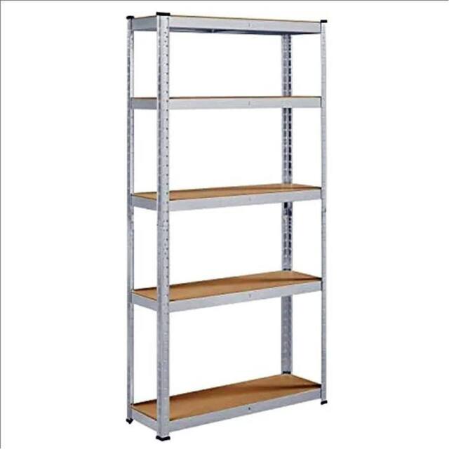 Nordara 5 Tier Heavy Duty Garage Storage Shelving Unit in Silver - image 1