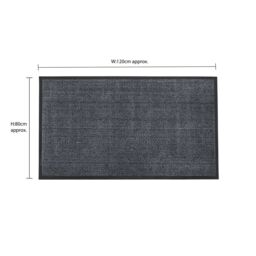 JVL Heavy Duty Barrier Anti-slip Door Mat, 80x120cm, Blue/Black in Black - Size: 80 cm x 120 cm - thumbnail 4