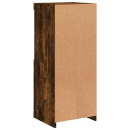 Berkfield Home Sideboard with LED Lights Smoked Oak 41x37x100 cm in Brown - Size: 41 x 37 x 100 cm - thumbnail 9