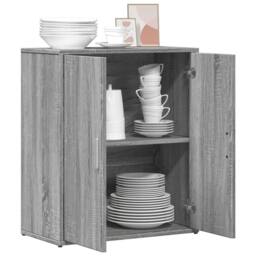 Berkfield Home Sideboard Grey Sonoma 60x31x70 cm Engineered Wood - Size: 60 x 31 x 70 cm - thumbnail 4