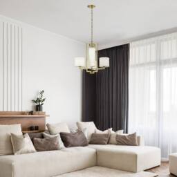 Netlighting Hinkley Hampton Pendant Ceiling Light Classic Brushed Brass 4x E27 in Metallic Gold - thumbnail 2
