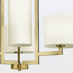 Netlighting Hinkley Hampton Pendant Ceiling Light Classic Brushed Brass 4x E27 in Metallic Gold - thumbnail 3