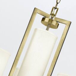 Netlighting Hinkley Hampton Pendant Ceiling Light Classic Brushed Brass 4x E27 in Metallic Gold - thumbnail 5