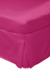 Belledorm Easy Care 200 Thread Count Cotton Polyester Percale Platform Valance in Fuchsia - Size: Super King