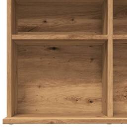 Berkfield Home CD Cabinet Artisan Oak 100x23x89.5 cm Engineered Wood in Brown - thumbnail 7