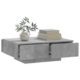 Berkfield Home Coffee Table Concrete Grey 90x60x31 cm Engineered Wood - Size: 90 x 60 x 31 cm - thumbnail 3