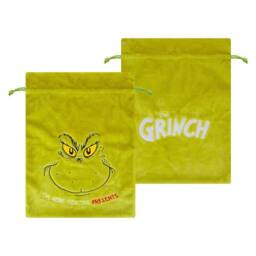 VFM e-Store Grinch Christmas Santa Sack Festive Gift 70cm x 50cm Green X 1 - Size: 70 cm x 50 cm - thumbnail 1