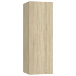 Berkfield Home 4 Piece TV Cabinet Set Sonoma Oak Engineered Wood in Brown - thumbnail 5