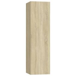 Berkfield Home 4 Piece TV Cabinet Set Sonoma Oak Engineered Wood in Brown - thumbnail 4