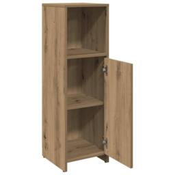Berkfield Home Spacious Bathroom Cabinet Artisan Oak 30x30x95 cm Engineered Wood in Brown - Size: 30 x 30 x 95 cm - thumbnail 4