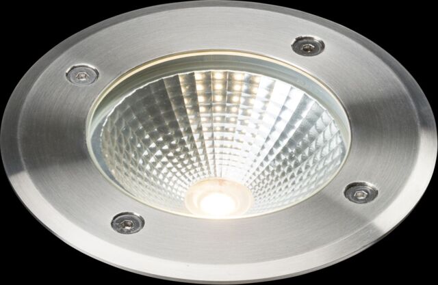 Netlighting LED Stainless Steel Recessed Ground Light 3000K 230V IP65 6W in Grey - image 1