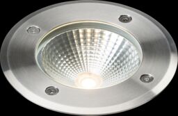 Netlighting LED Stainless Steel Recessed Ground Light 3000K 230V IP65 6W in Grey - thumbnail 1
