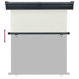 Berkfield Home Balcony Side Awning 140x250 cm Cream - thumbnail 5