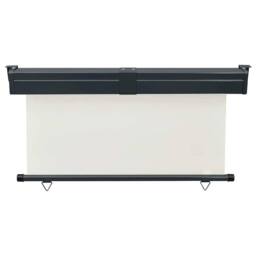 Berkfield Home Balcony Side Awning 140x250 cm Cream - thumbnail 4