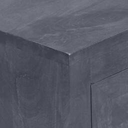 Berkfield Home Sideboard Solid Mango Wood 60x30x76 cm in Grey - Size: 60 x 30 x 76 cm - thumbnail 6