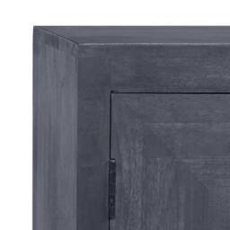 Berkfield Home Sideboard Solid Mango Wood 60x30x76 cm in Grey - Size: 60 x 30 x 76 cm - thumbnail 5