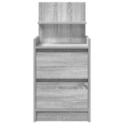 Berkfield Home Bedside Cabinets with 2 Drawers 2 pcs Grey Sonoma 38x34x80 cm - Size: 38 x 34 x 80 cm - thumbnail 7