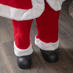 Samuel Alexander 1.1m Traditional Standing Santa Claus Christmas Decoration with Gift Sack in Red - thumbnail 8