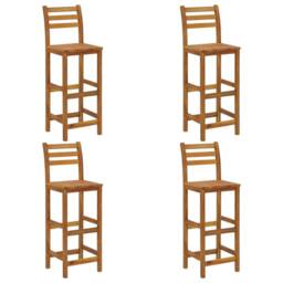 Berkfield Home 5 Piece Garden Bar Set Solid Wood Acacia in Brown - thumbnail 6