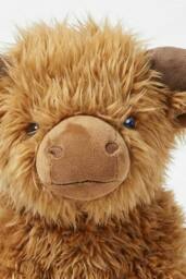 Homescapes Luxury Fabric Highland Cow Doorstop in Orange - thumbnail 4