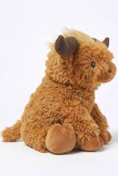 Homescapes Luxury Fabric Highland Cow Doorstop in Orange - thumbnail 2