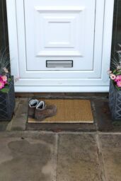 JVL Tallis Boucle Coir Latex Backed Door Mat 40x60cm in Natural - Size: 40 cm x 60 cm - thumbnail 2