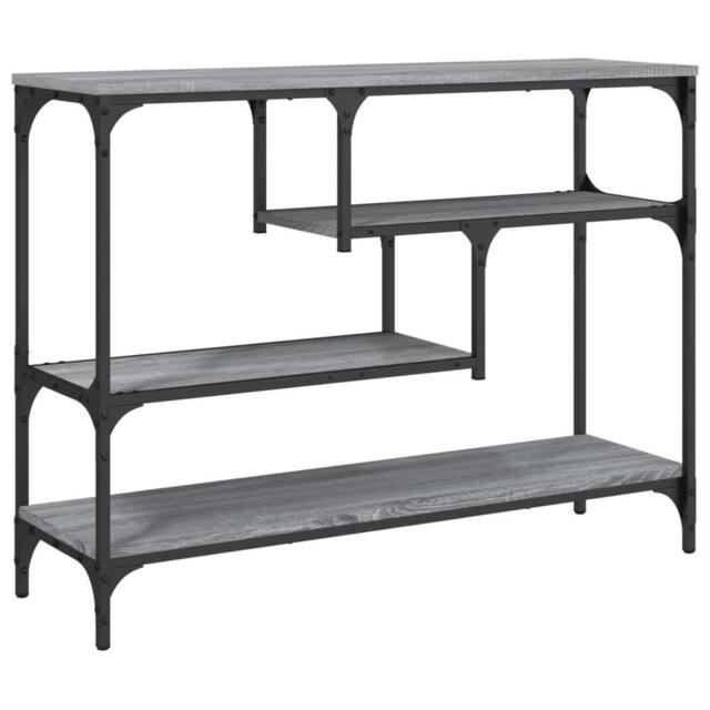 Berkfield Home Console Table Grey Sonoma 100x30x75 cm Engineered Wood - Size: 100 x 30 x 75 cm - image 1