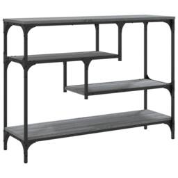 Berkfield Home Console Table Grey Sonoma 100x30x75 cm Engineered Wood - Size: 100 x 30 x 75 cm - thumbnail 7