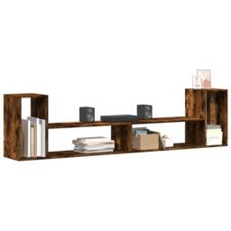 Berkfield Home TV Cabinets 2 pcs Smoked Oak 100x30x50 cm Engineered Wood in Brown - Size: 100 x 30 x 50 cm - thumbnail 5