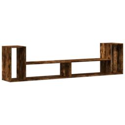 Berkfield Home TV Cabinets 2 pcs Smoked Oak 100x30x50 cm Engineered Wood in Brown - Size: 100 x 30 x 50 cm - thumbnail 2