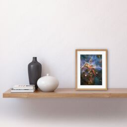Artery8 Wall Art Print Hubble Space Astronomy Pillar & Jets HH 901/902 Colourful Carina Nebula View The Largest Star Birth Region In The Milky Way - thumbnail 2
