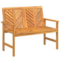 Berkfield Home Garden Bench 109 cm Solid Wood Acacia in Brown - thumbnail 2