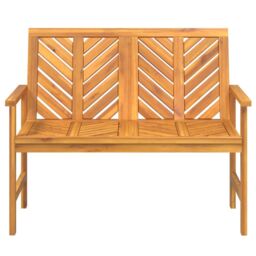 Berkfield Home Garden Bench 109 cm Solid Wood Acacia in Brown - thumbnail 3