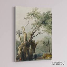 "Artery8 The Holy Tree of Metereah D. Roberts Vintage Canvas Wall Art in Green - Size: W18"" x H24""" - thumbnail 2