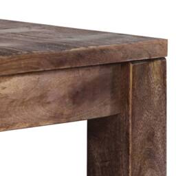 Berkfield Home Beautiful Coffee Table 50x50x35 cm Solid Mango Wood in Brown - Size: 50 x 50 x 35 cm - thumbnail 5